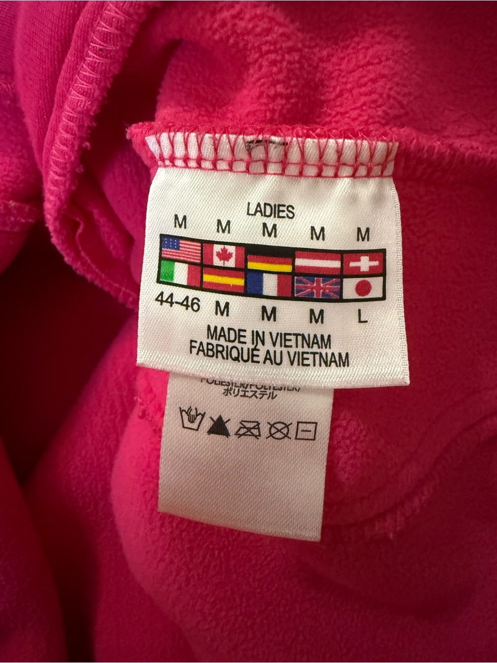 SPYDER Women's Core Fleece Lined Full Zip Sweater Jacket In Hot Pink Size M - Picture 10 of 10